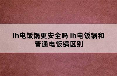 ih电饭锅更安全吗 ih电饭锅和普通电饭锅区别